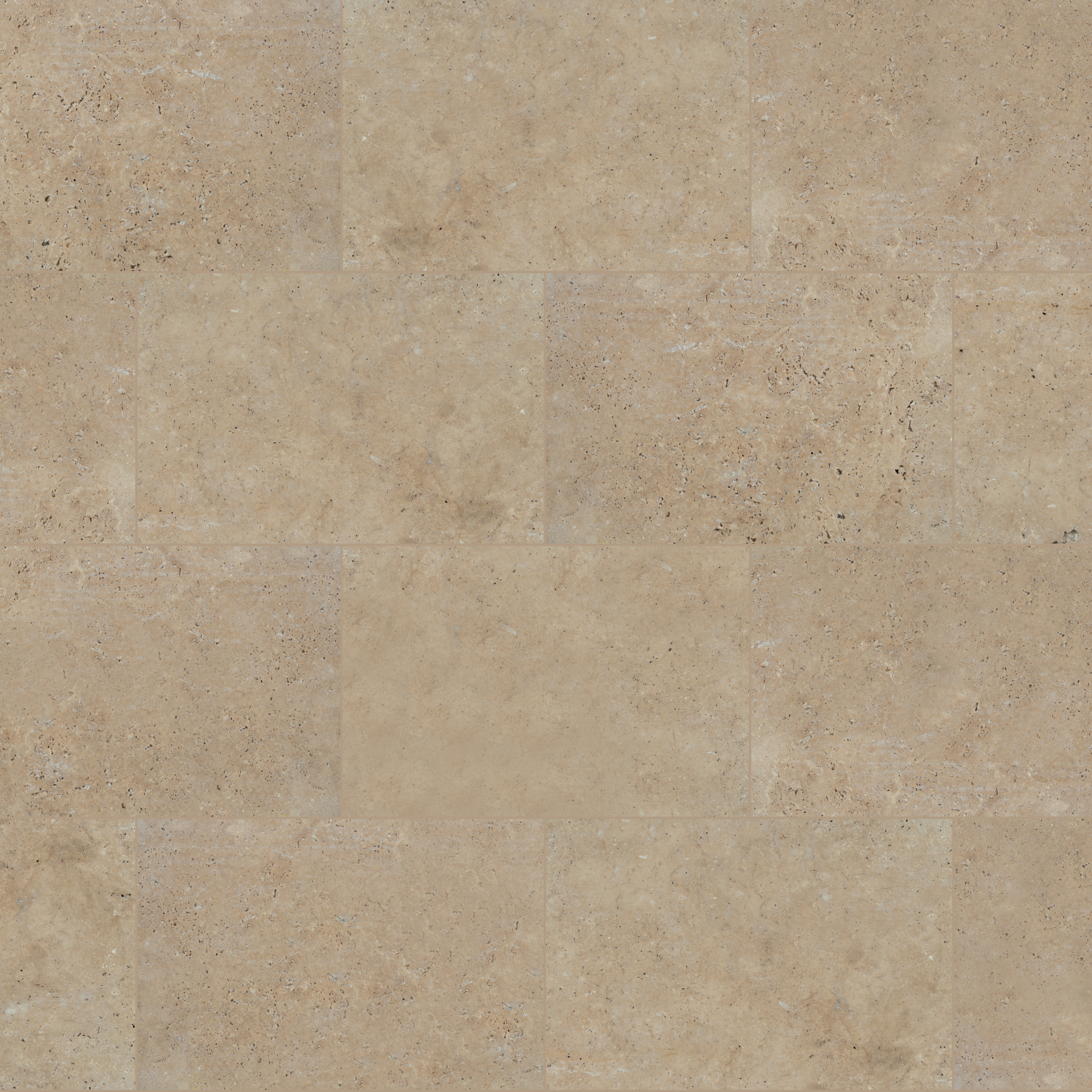 Ackland Marzana Dune Tumbled Travertine Paver Tile — 16in. x 24in., Beige, Model# NTE-LSC-148